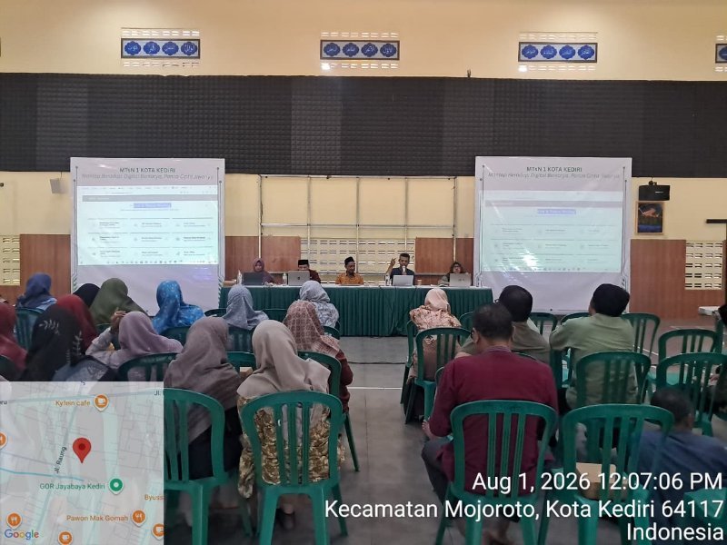 BIMBINGAN TEKNIS EDU SPACE DI MTsN 1 KOTA KEDIRI: PERKUAT SINERGI DAN TRANSFORMASI 
