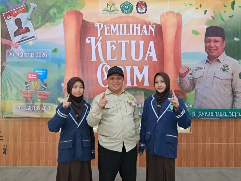 Hasil Pilketos Digital MTsN 1 Kota Kediri: Chayla Nur Ainia Alwi Raih Suara Terbanyak